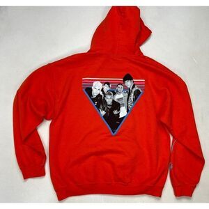 CNCO Que Quienes Somos Graphic Pullover Hoodie Men Medium Orange Music